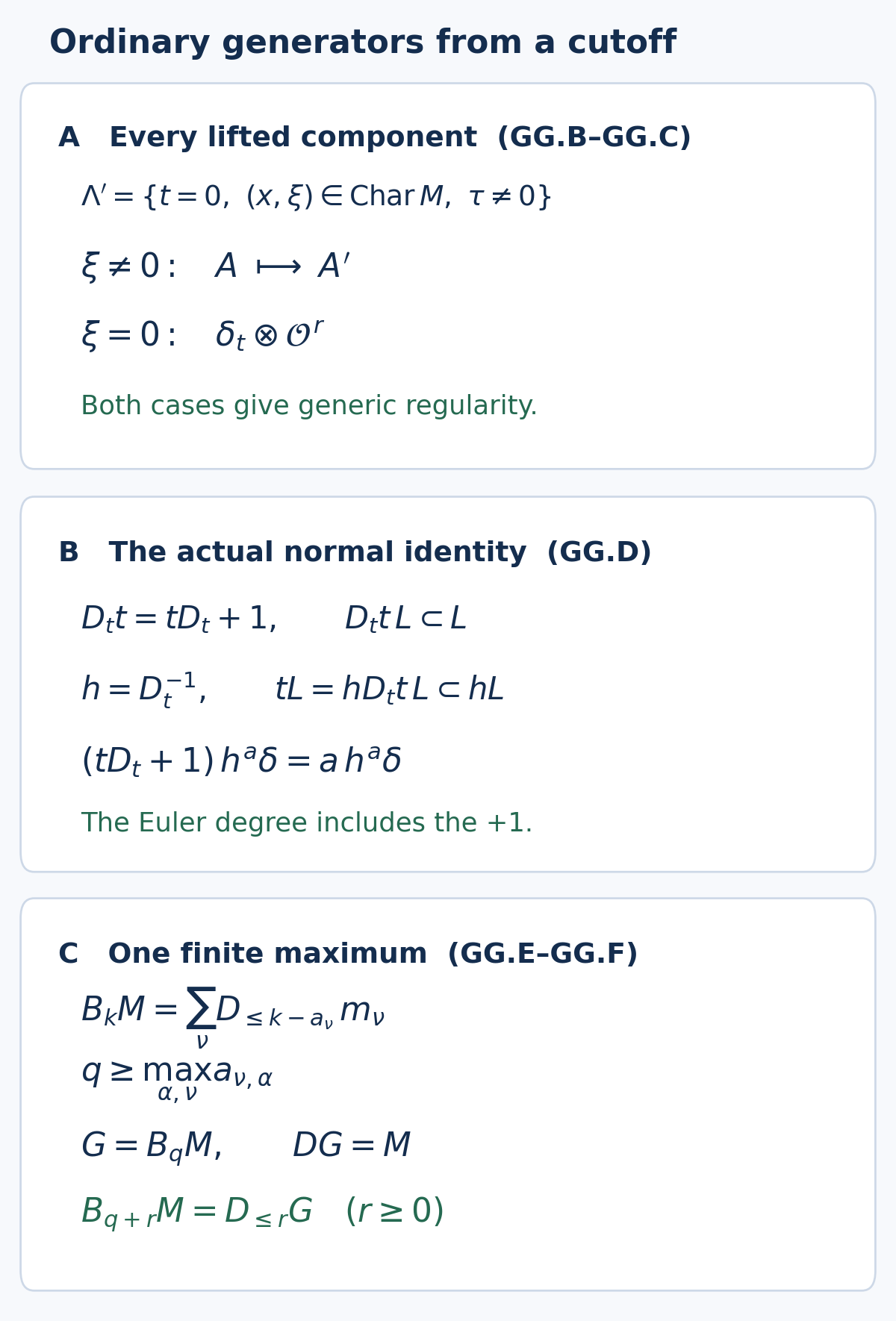 The lifted characteristic set, the exact Euler identity and ordinary generators near a compact set